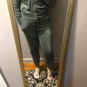 aerie green tracksuit pants